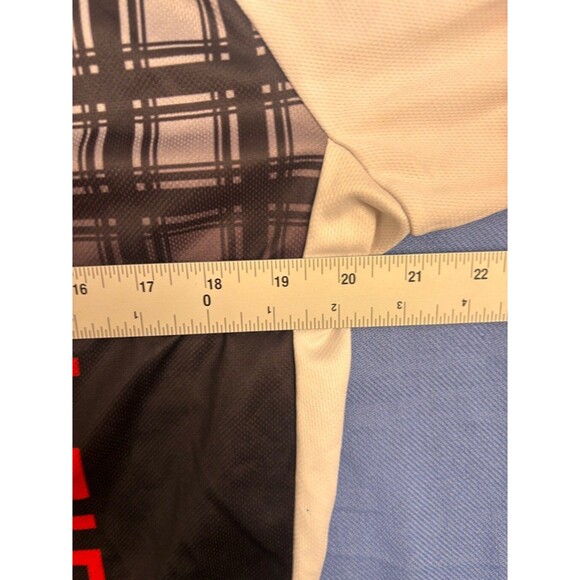 Wolfbike Cycling Jersey Men's Size L Black and White - Picture 3 of 10